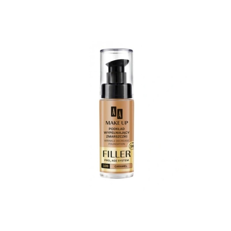 AA Make Up Filler Gezichtsfoundation die rimpels opvult /109/ Karamel 30 ml