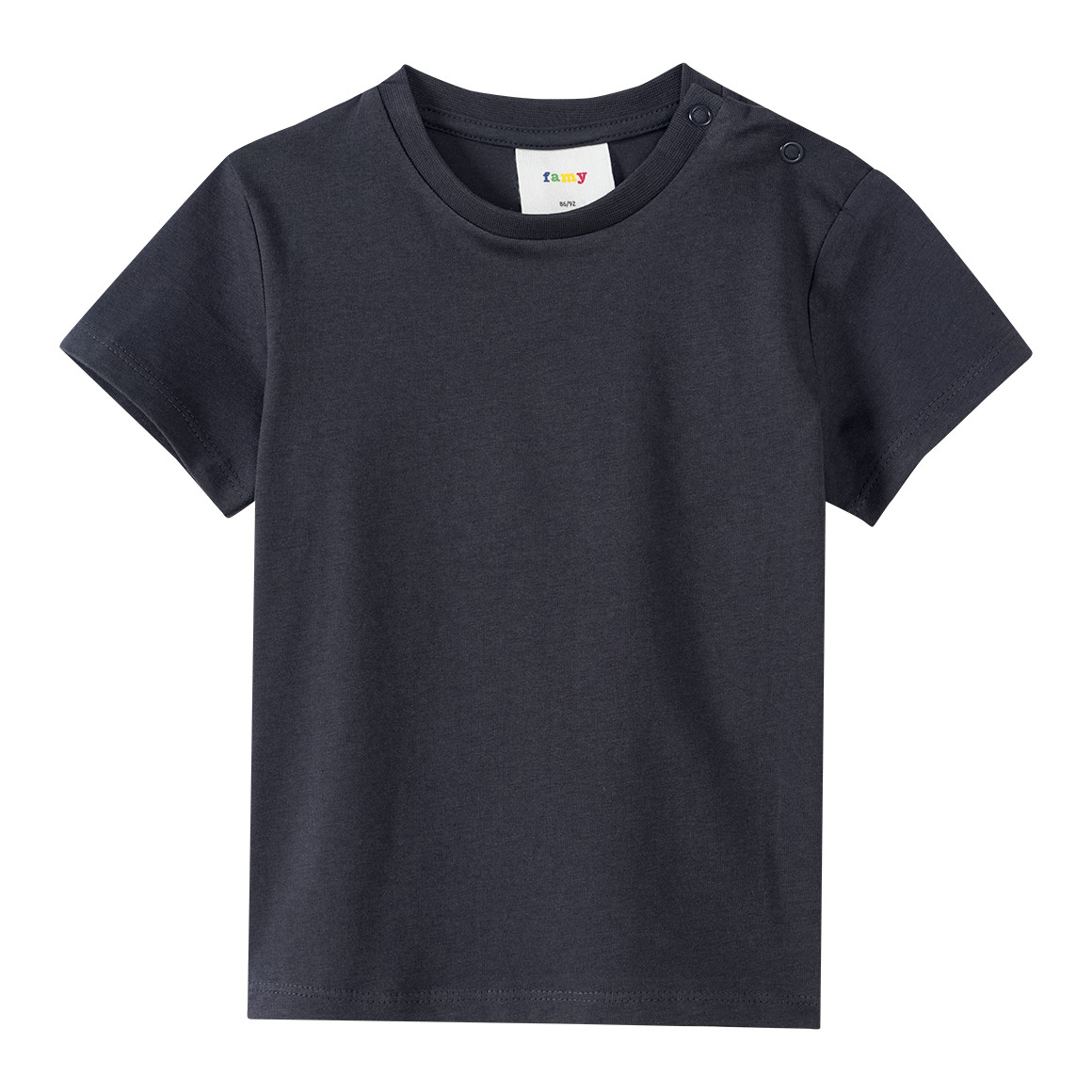 Famy 3 Baby T-Shirts im Basic-Look dunkelgrün / dunkelgrau / weiss