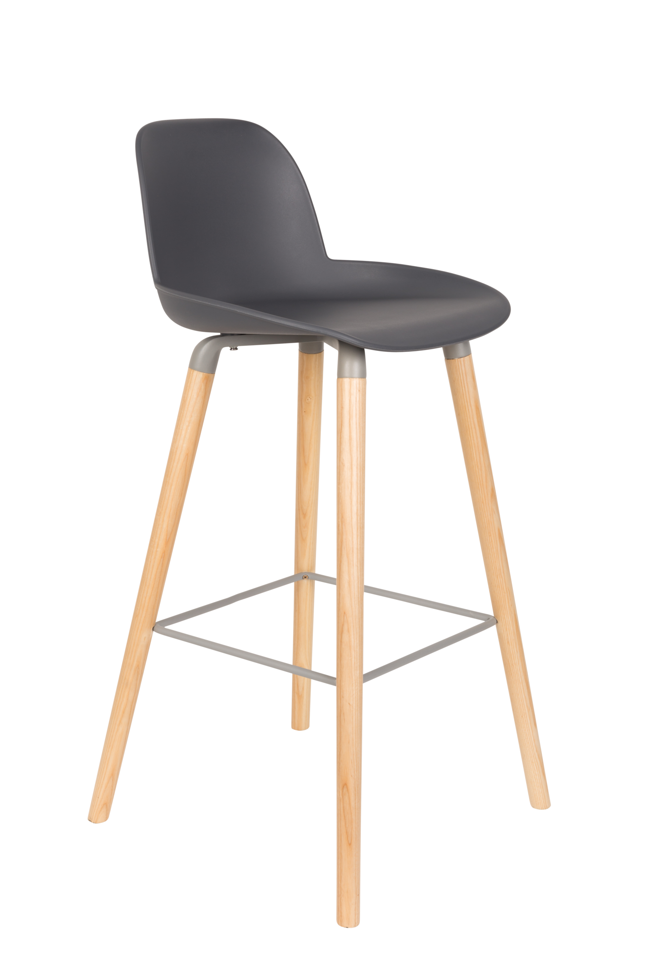 Barkruk Albert Kuip (zithoogte 75 cm) donker grijs - set van 2