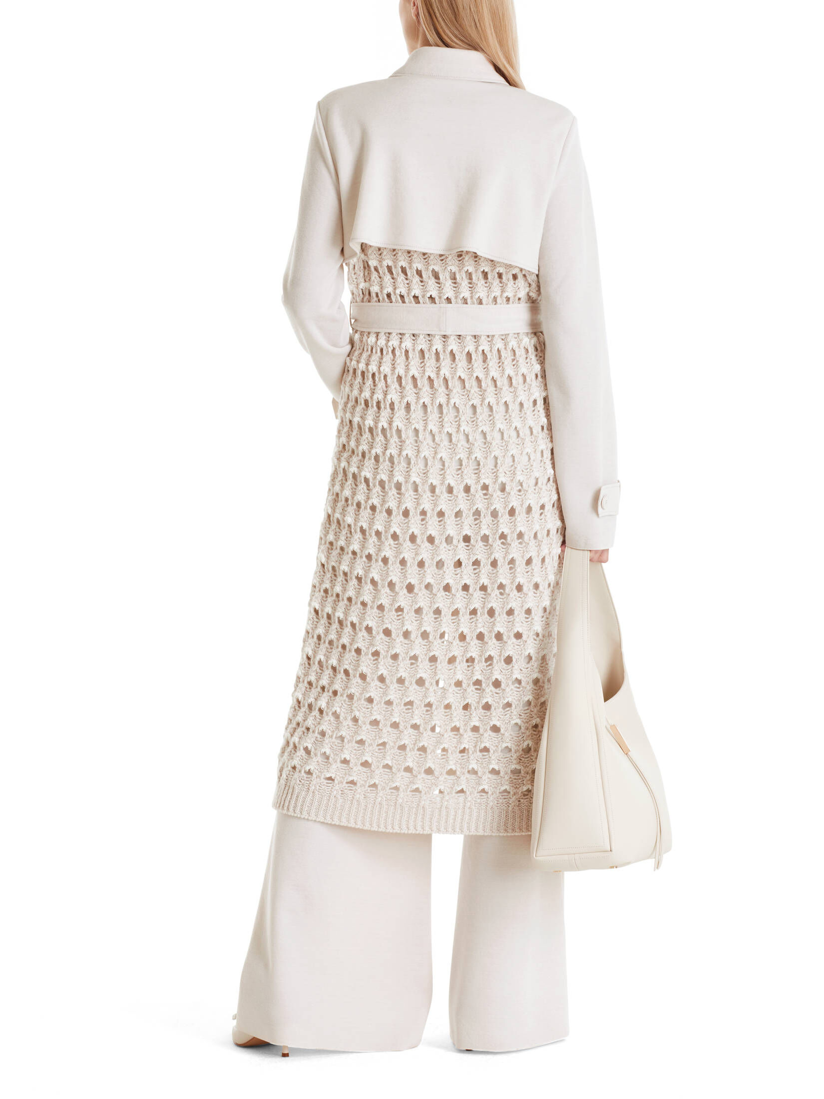 Marc Cain| Damen Strickmantel mit Wolle, Kaschmir und Seide