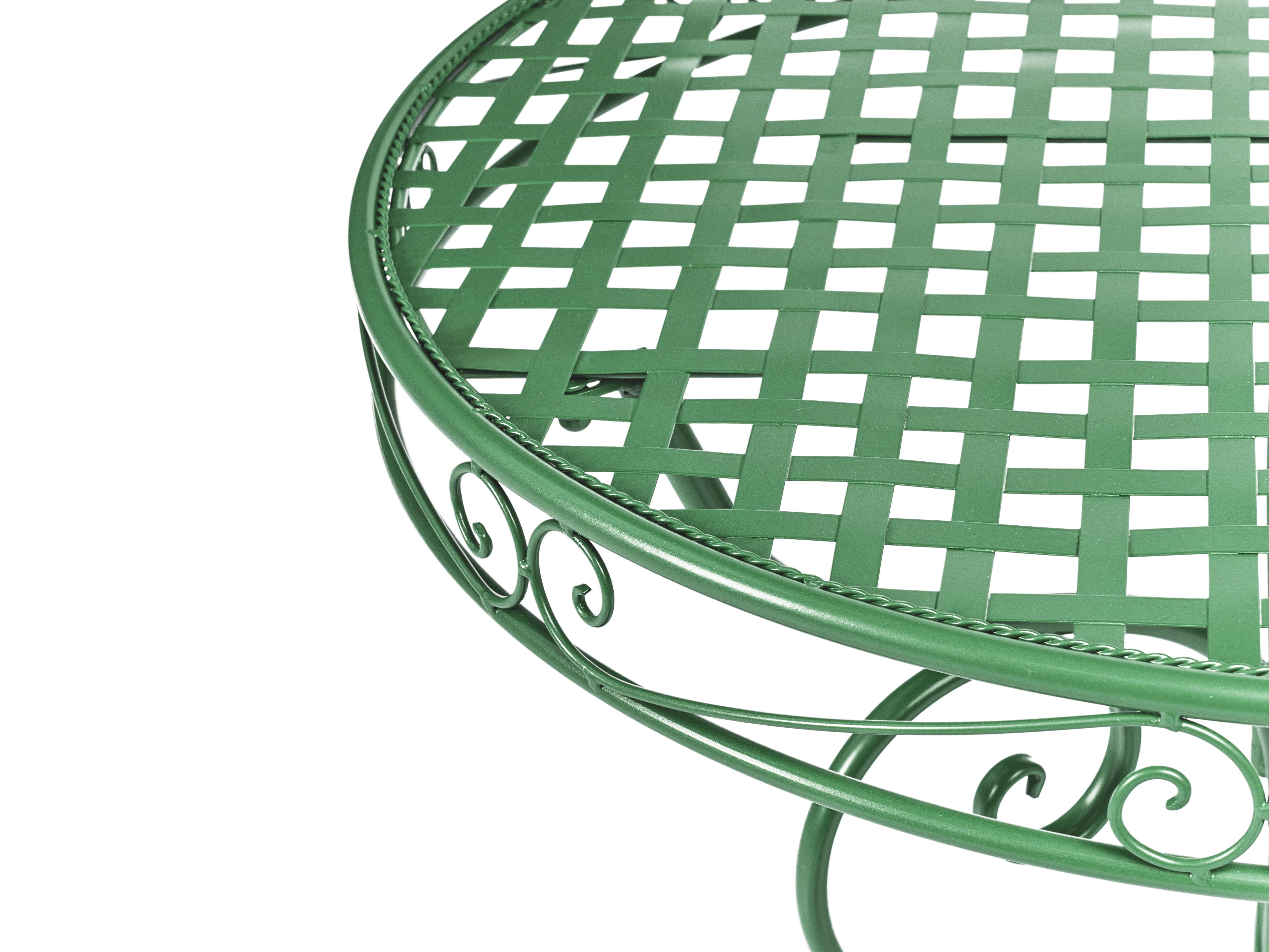 Bistrotafel ALBINIA 70 cm 70 cm Metaal Groen