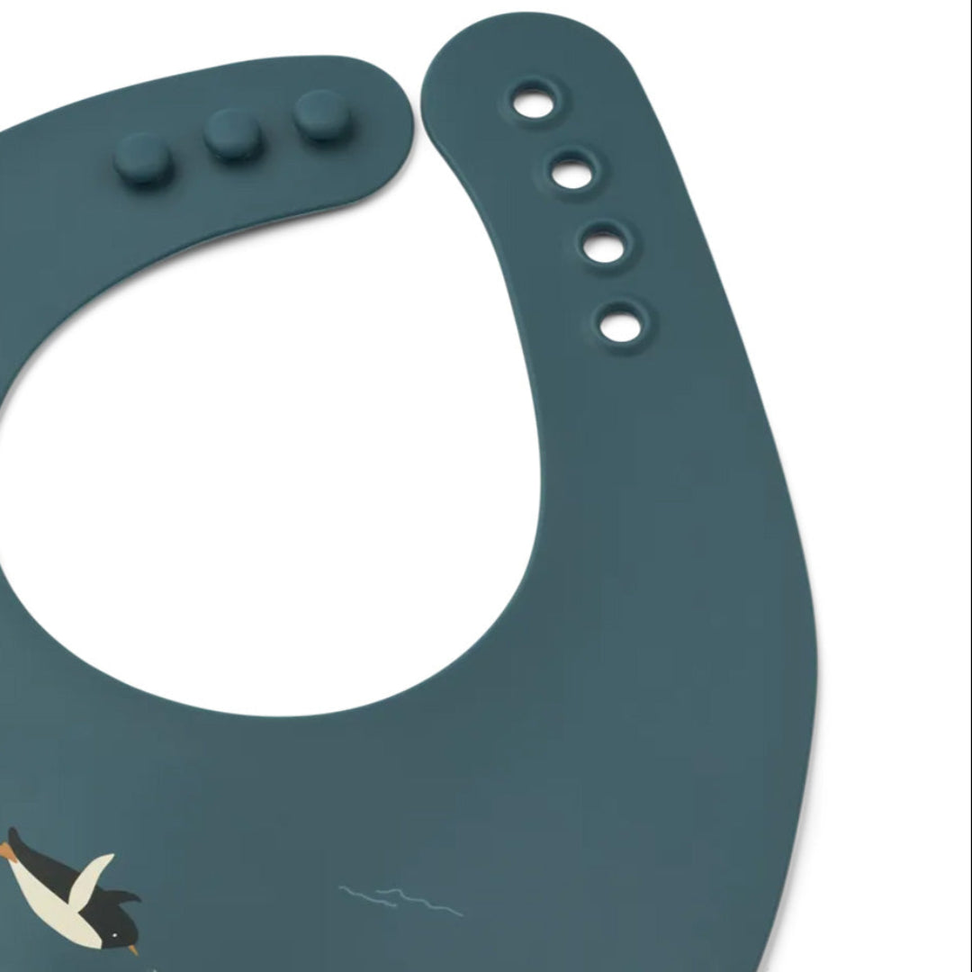 liewood siliconen slabbetjes ember - arctic sea - ocean view - 2st