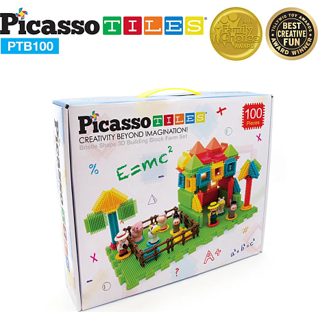Picasso Tiles bondegårdssæt 100 dele