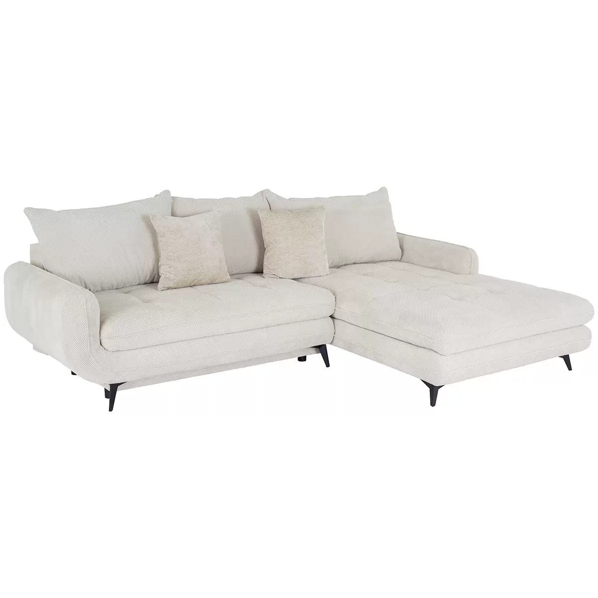 Ecksofa Wave 231 x 125 Creme