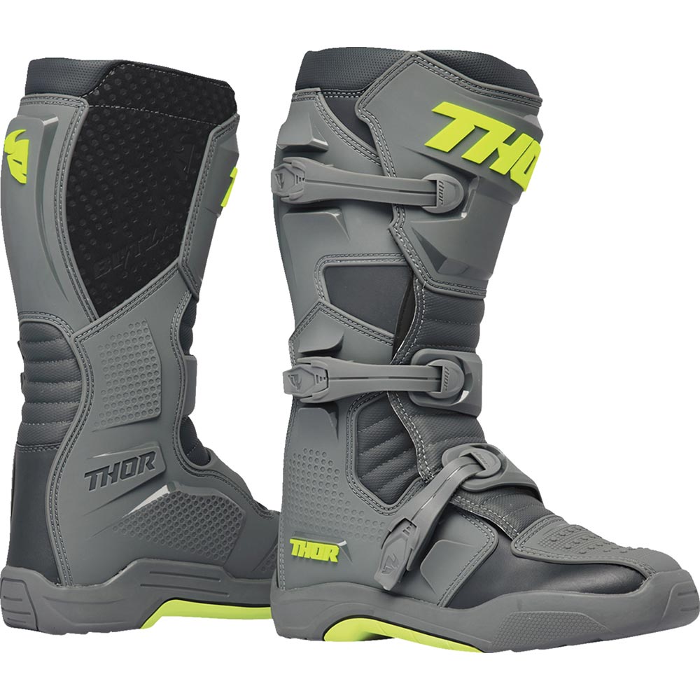 Thor Motocross - Bottes enfant Youth Blitz XR Gris / Jaune fluo
