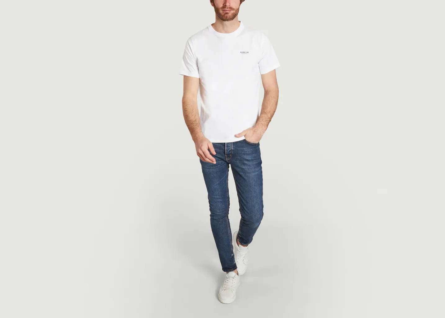 T-Shirt Source White Vertical V2 AVNIER