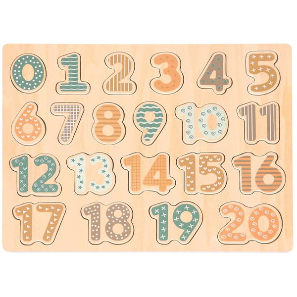 SpielbaSpielba   Puzzle Zahlen pastell