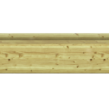 Sleufpaal eind grenen hout geschaafd 8,8 x 8,8 x 270 cm