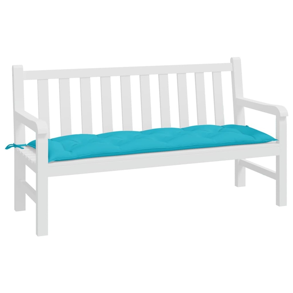 Coussin de banc de jardin turquoise 150x50x7 cm tissu oxford