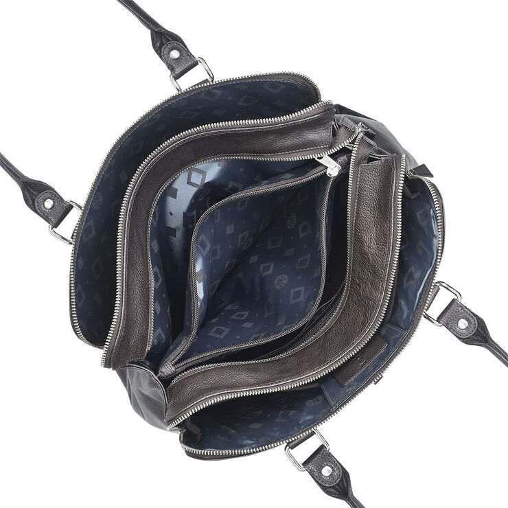 ADAX Napoli handbag Gerda 14 Mørkebrun