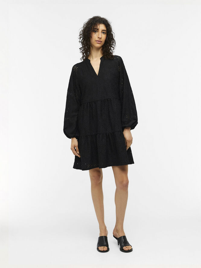 Object OBJFEODORA GIA L/S DRESS NOOS Black