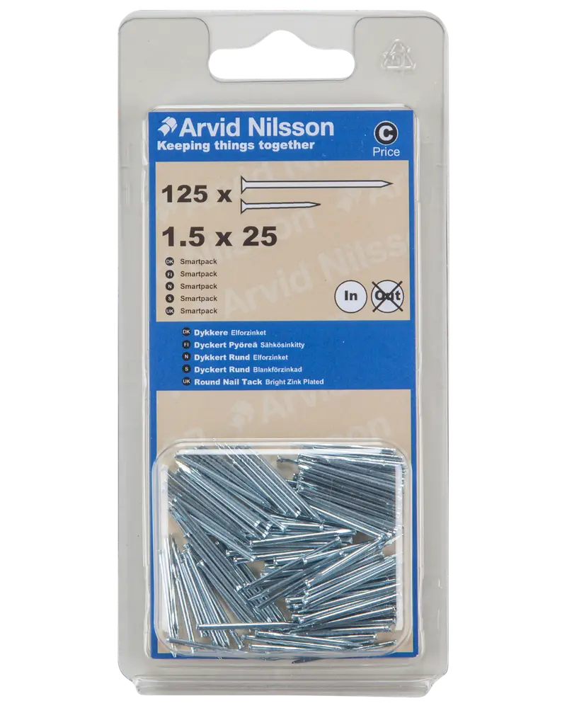 Arvid Nilsson Dykker rund 1,5 x 25 mm 125-pak