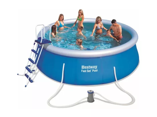 Kit piscine ronde Fast Set - D 457 x H 122 cm - Bleu