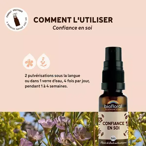 Biofloral Confiance En Soi Spray Bio Demeter Spray Emotions 20 Ml