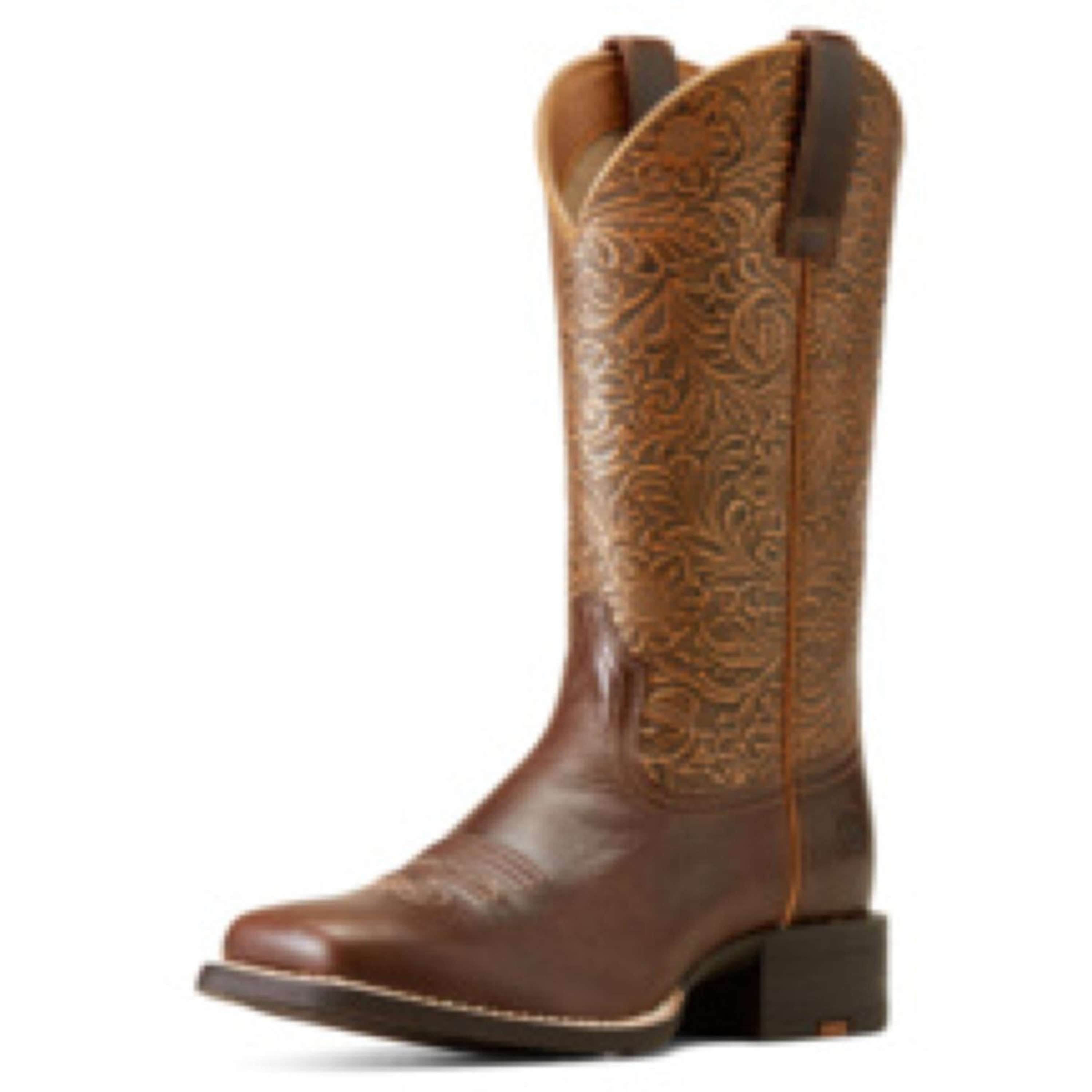 Ariat Westernlaarzen Round Up Wide Dames Bruin