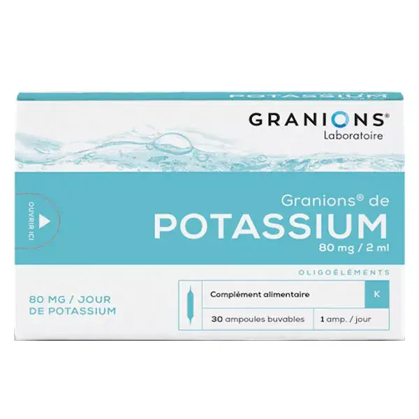 Granions Potássio 30 ampolas