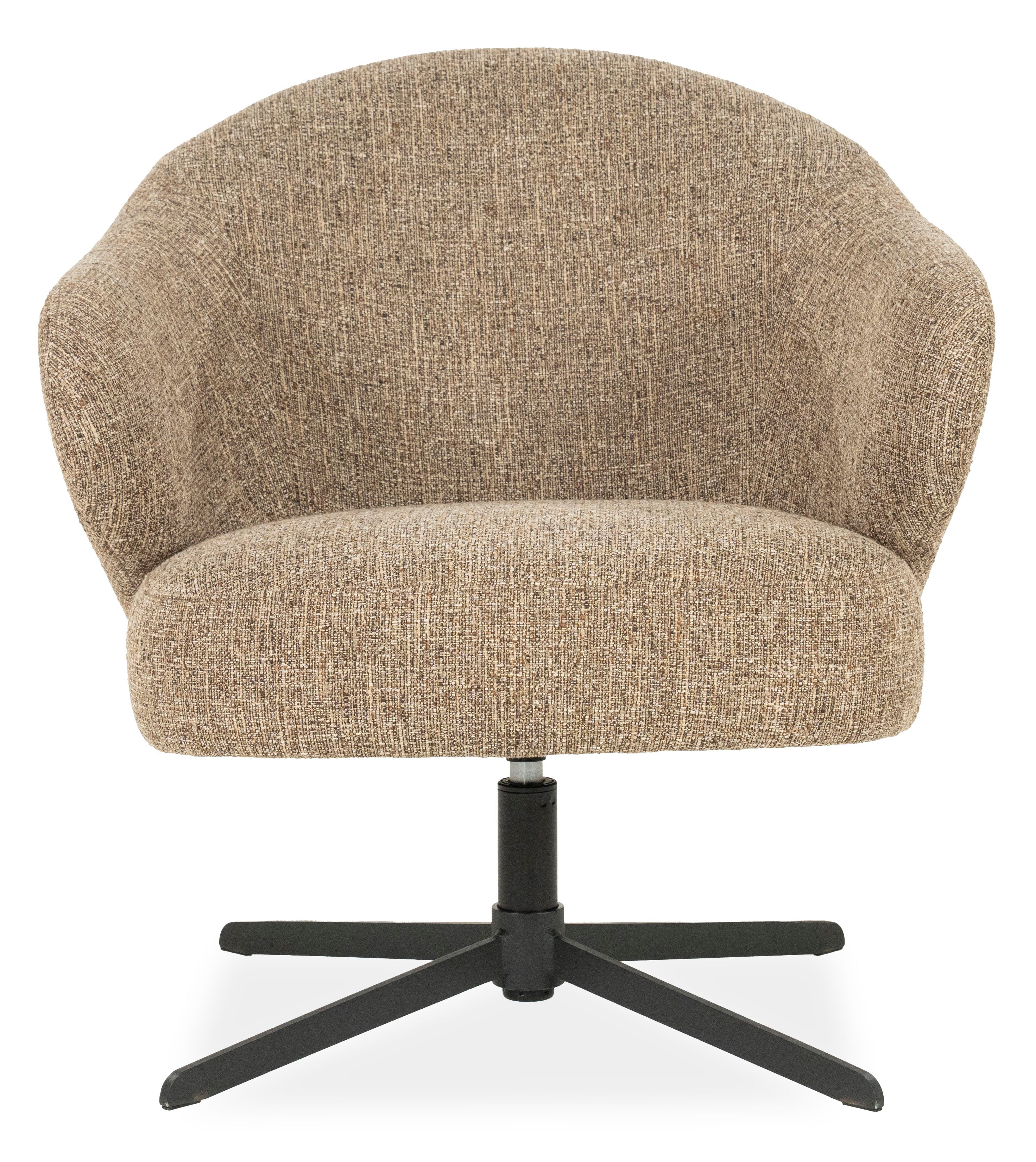 Draaifauteuil 96350 bruin Connor B74.5 x D77 x H78.5 cm