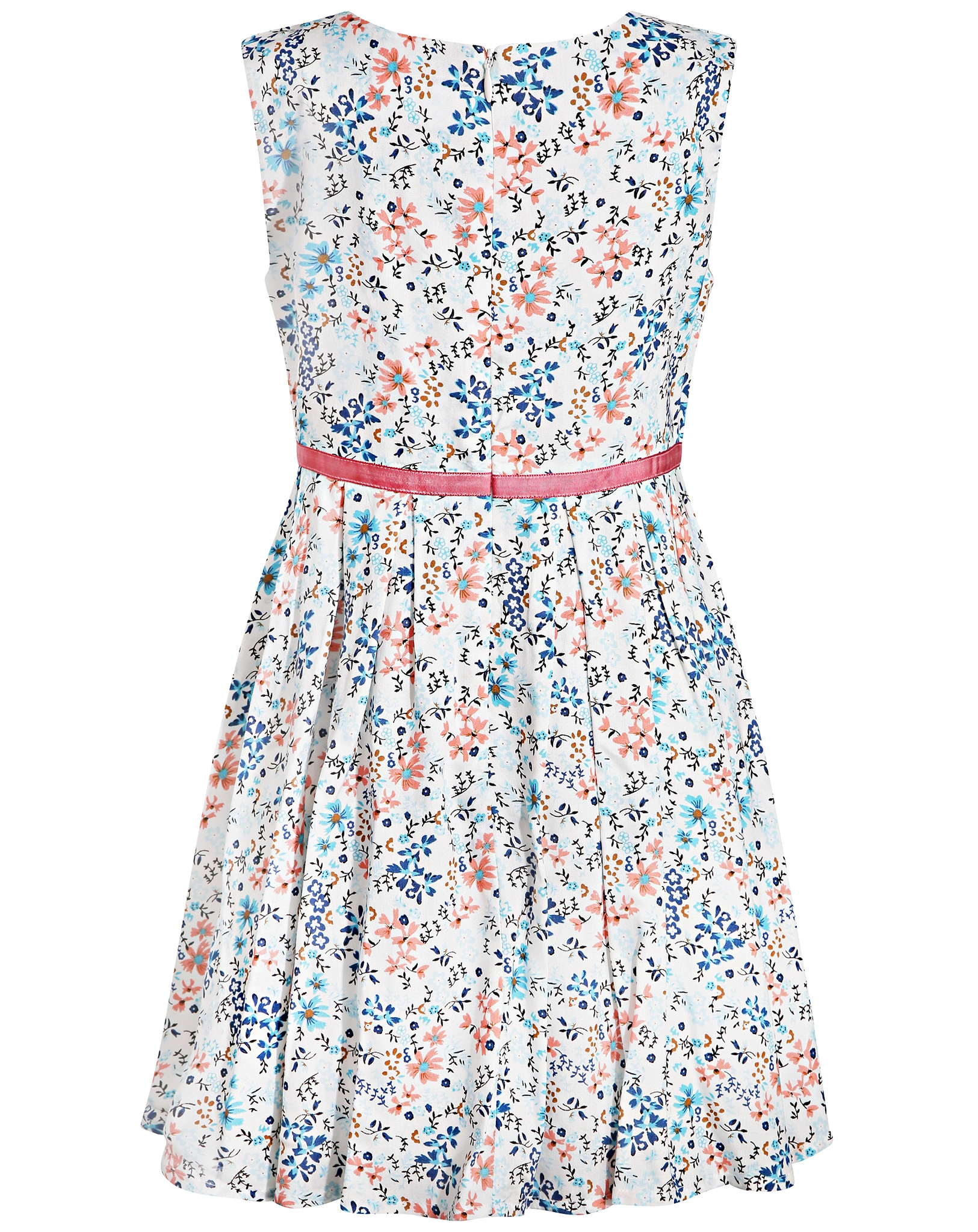 Kleid SUMMER FLOWERS ärmellos in ecru