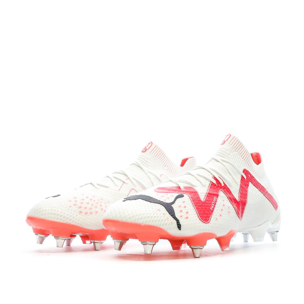 Puma Chaussures de football Blanc/Rose Mixte Puma Future Ultimate MxSG