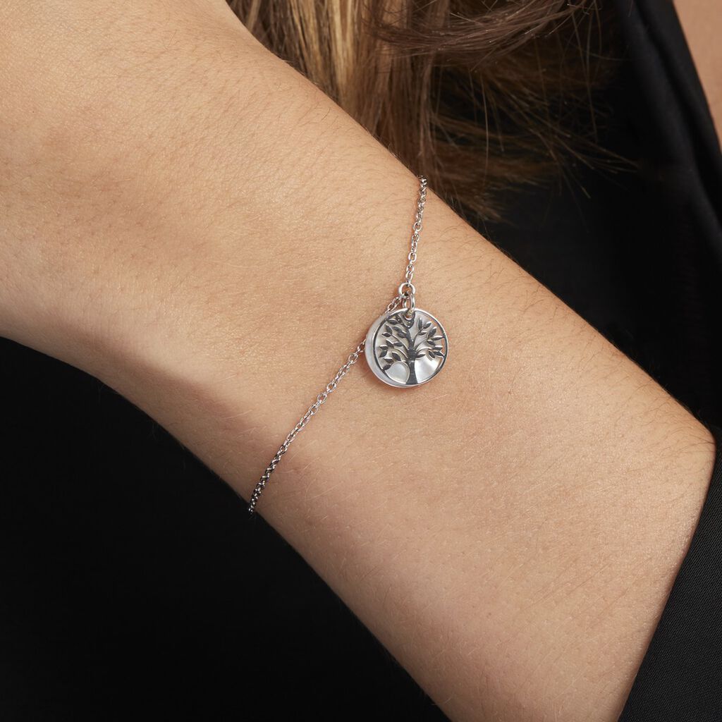 Bracelet Argent Blanc Sofee Nacre