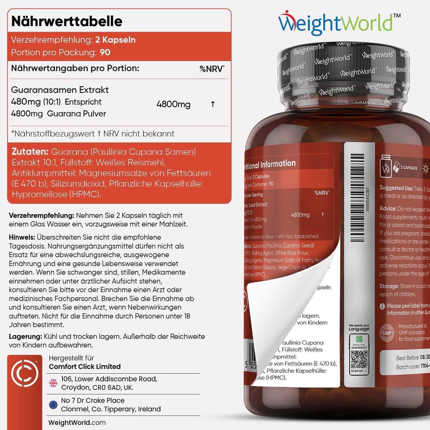 WeightWorld Guarana Kapseln