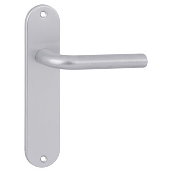 OK deurkruk set ovaal blind schild aluminium