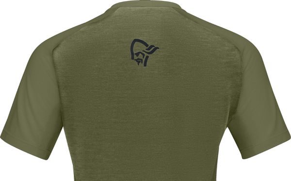 FJØRÅ WOOL SS Damen-Merino-Kurzarmshirt  olive night  S