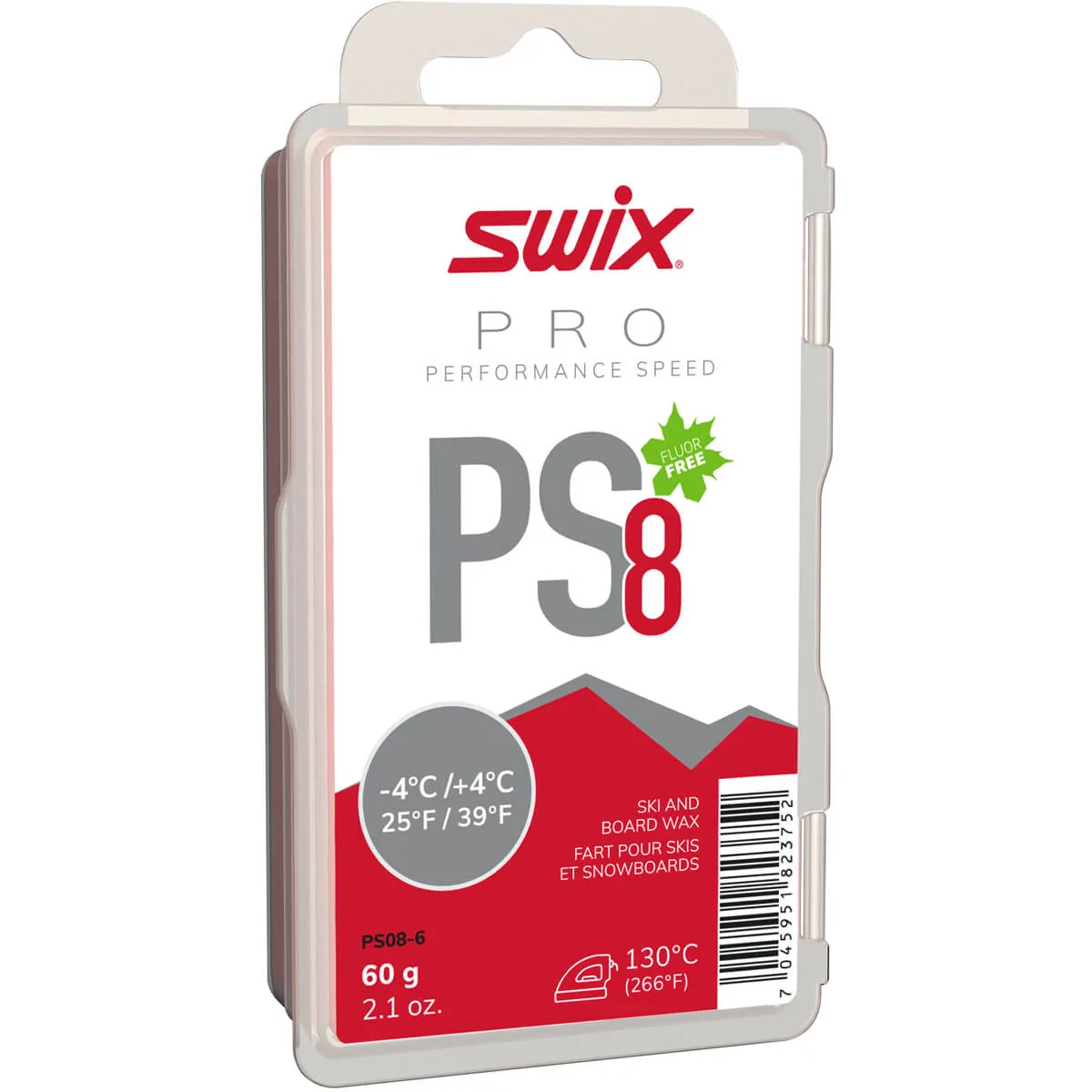 Swix PS8 Red, -4°C/+4°C, 60g Nocolour