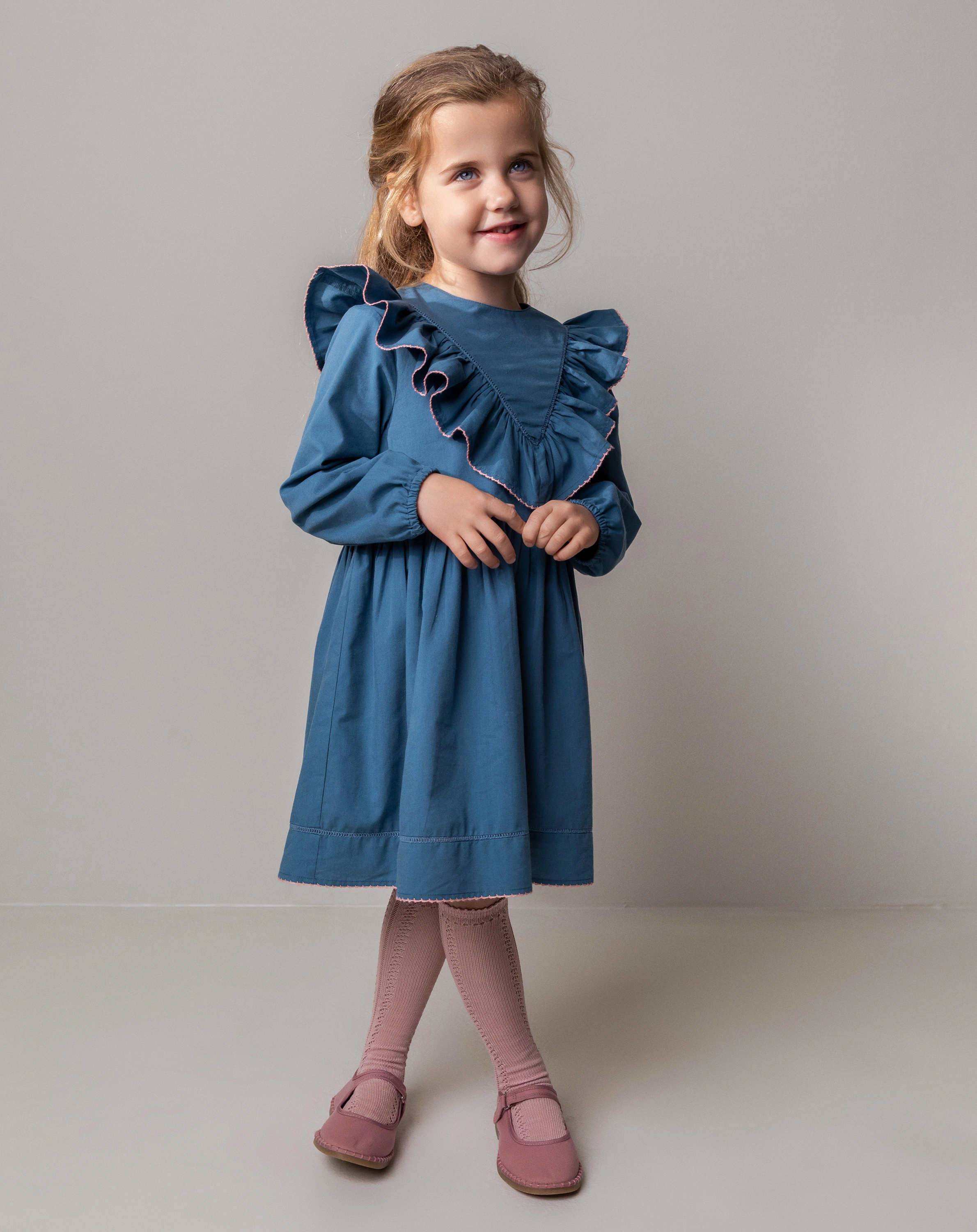 Langarmkleid DALJANA in teal