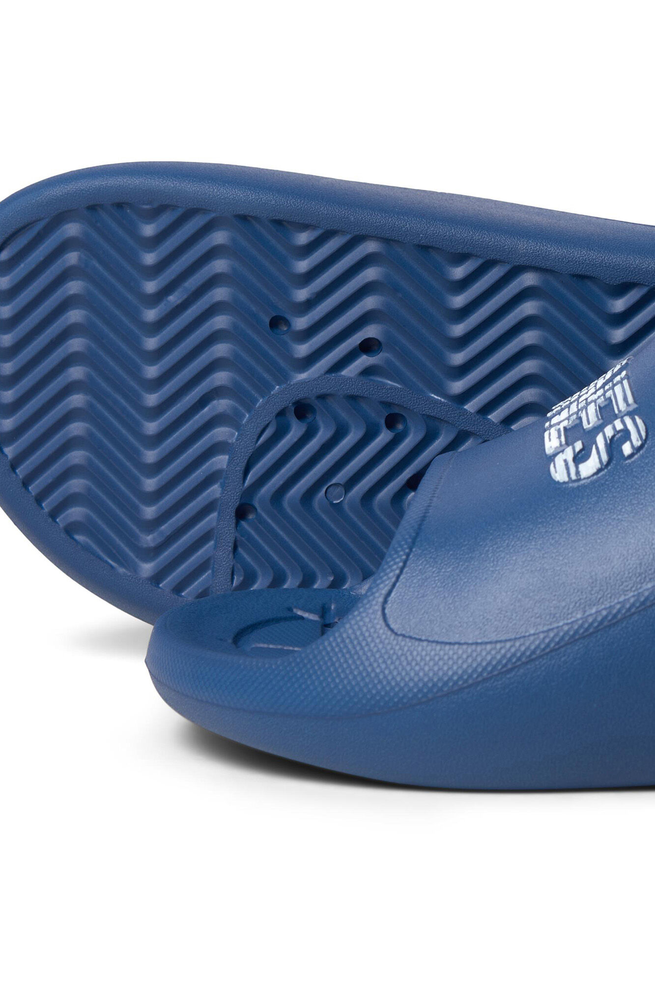 Chinelo com logo - azul médio