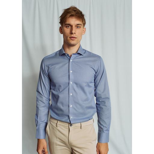 Bruun & Stengade Devin Skjorte, Blue, 42