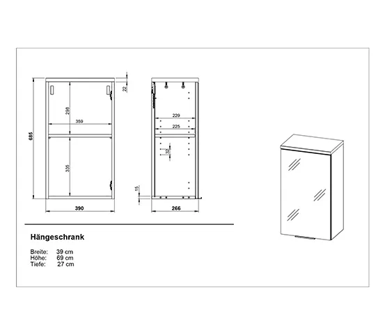 Hängeschrank »Pescara«