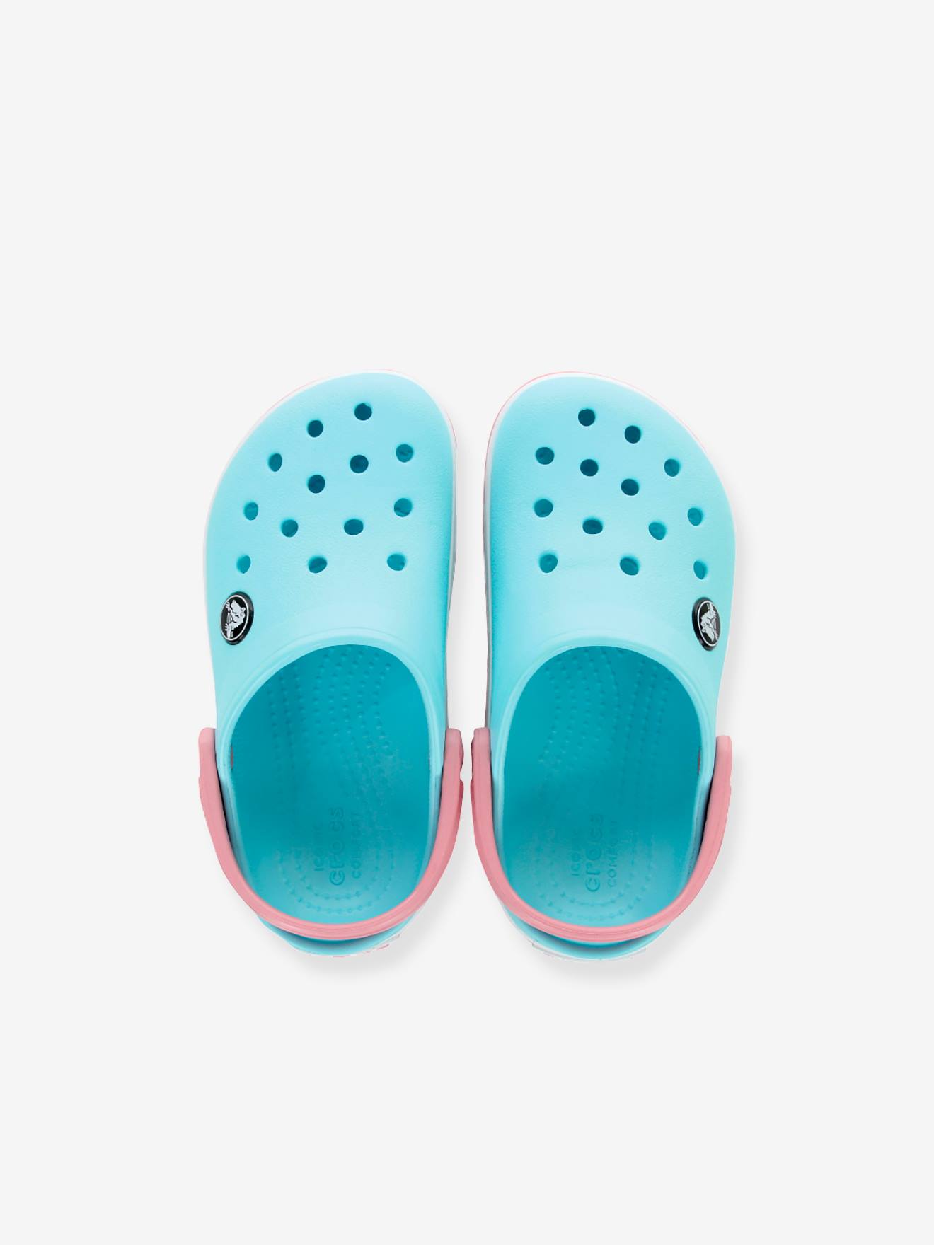 Crocband Clog T CROCS™ tamancos infantis azul claro liso