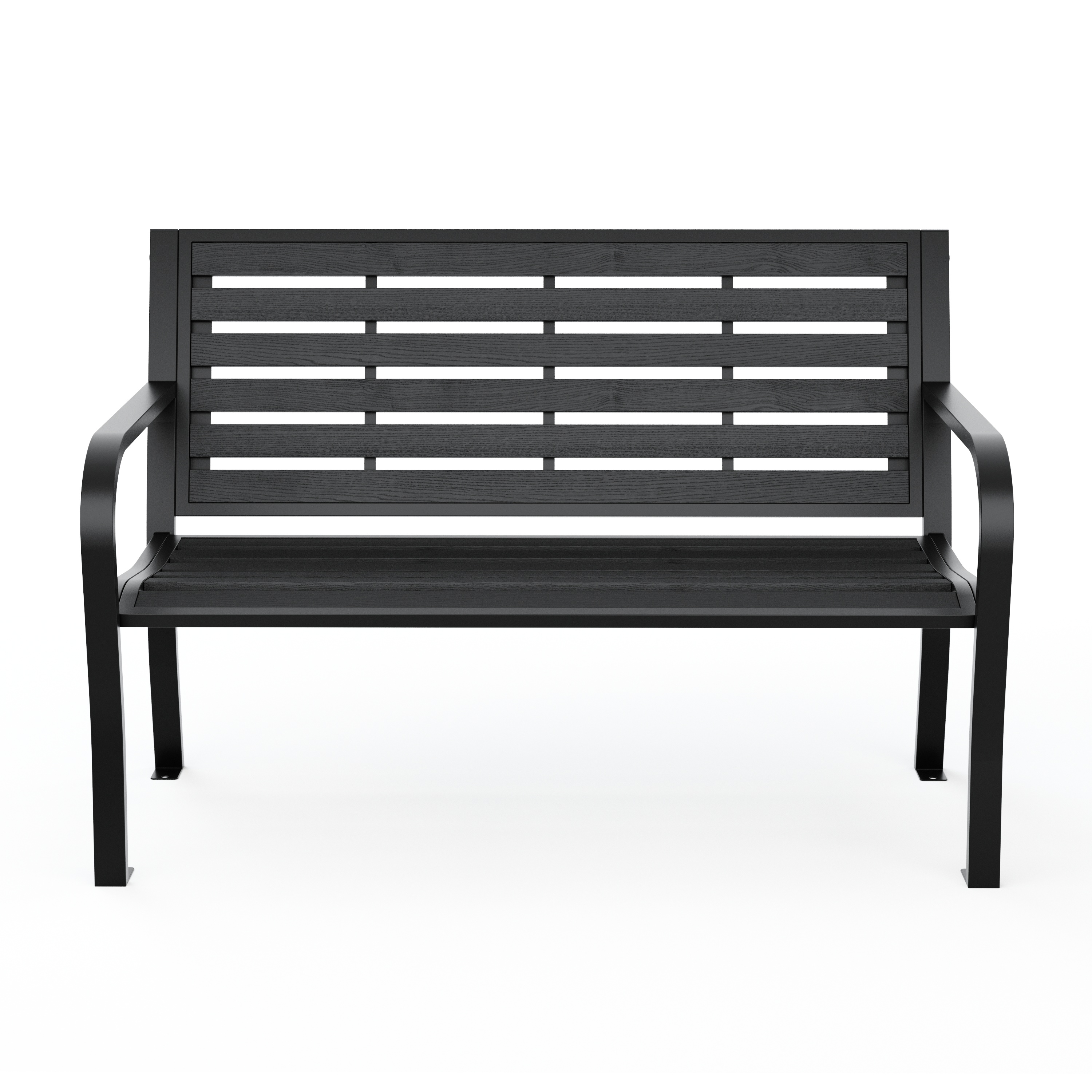 Gartenbank DARIO 125 cm schwarz
