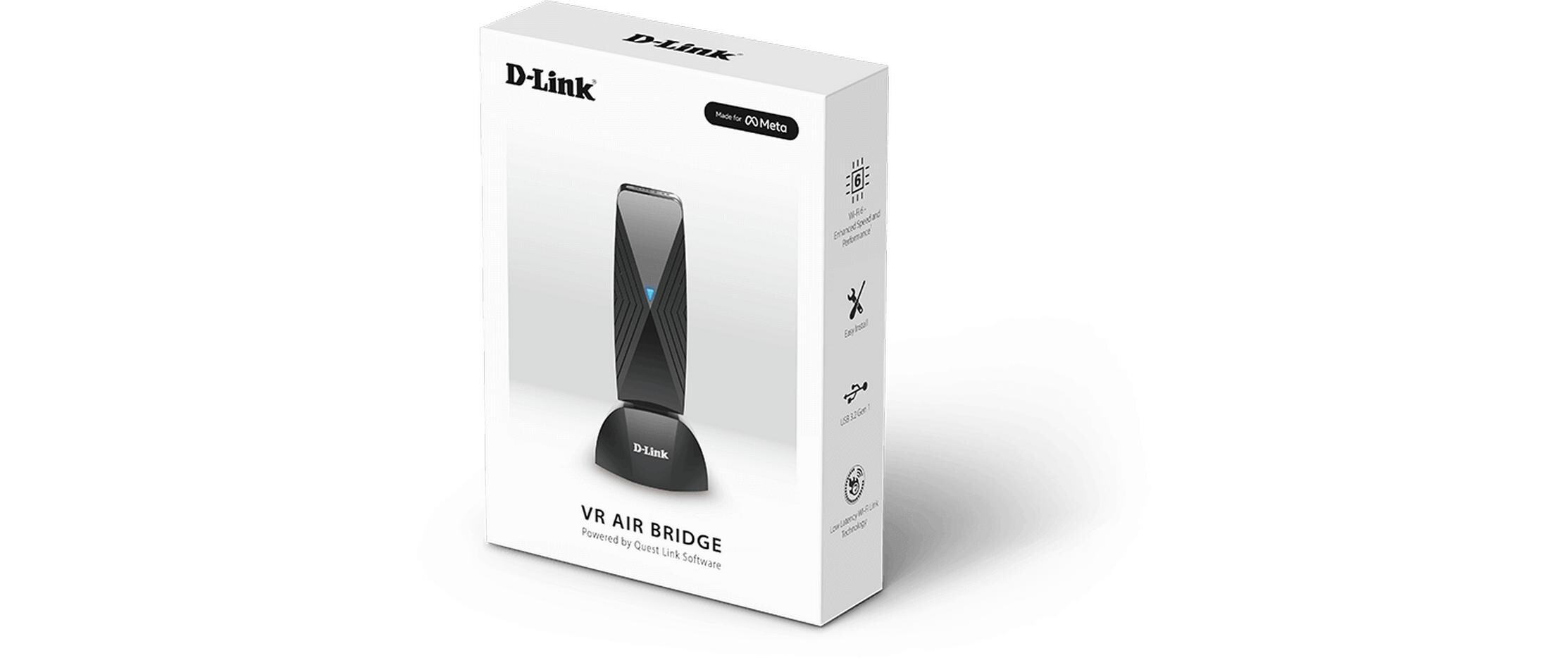 WLAN-AX USB-Stick VR Air Bridge DWA-F18Lebendige VR mit 360°-Bewegungsfreiheit