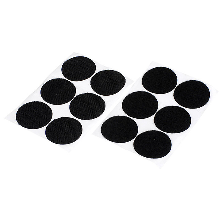 Bande auto-aggrippante format rond noir Diall 46 mm - 6 pièces