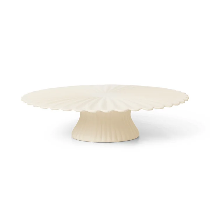 Ferm Living - Fountain Tortenplatte, off-white