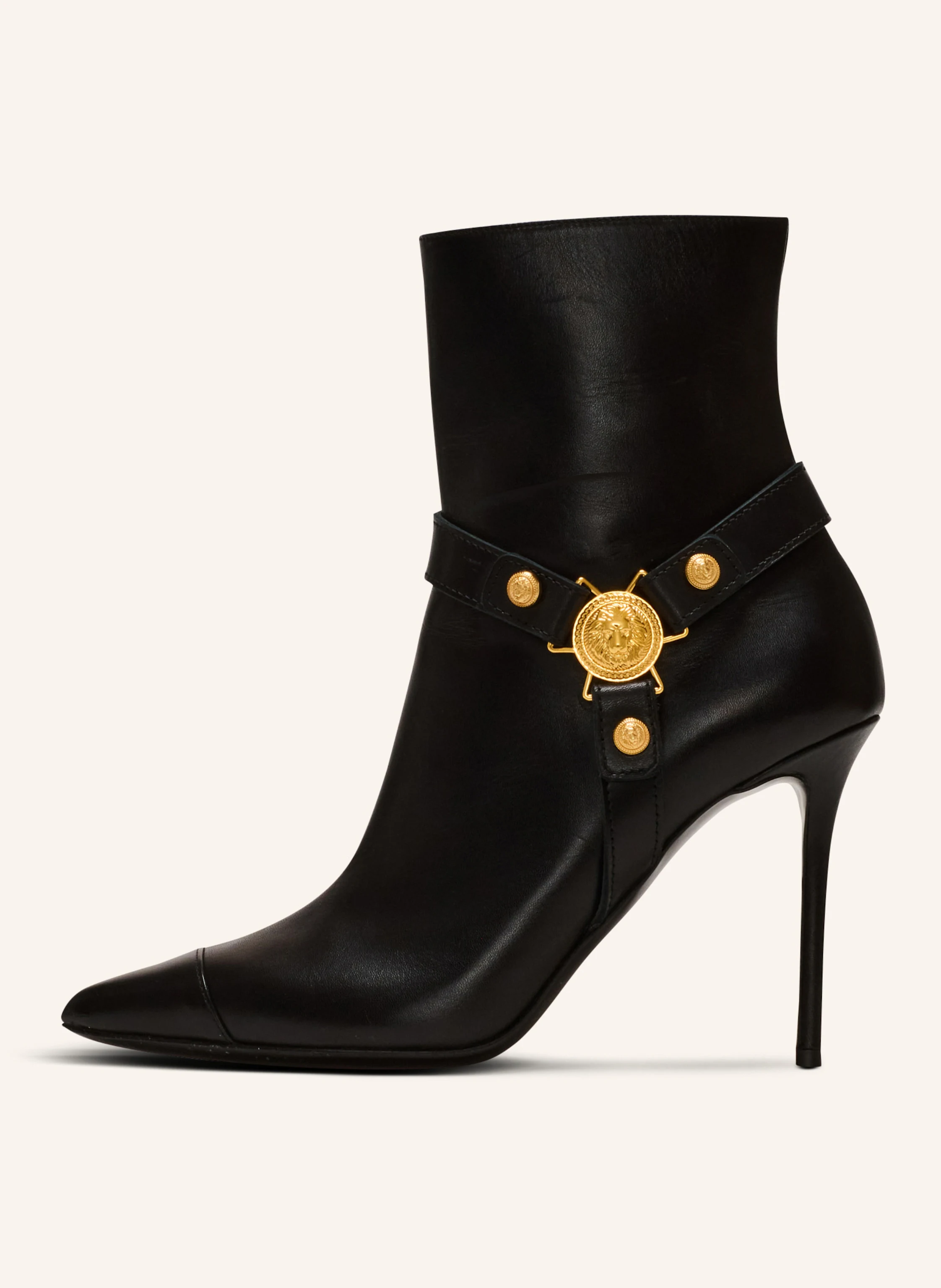 BALMAIN Stiefeletten Eva mit Absatz aus Kalbsleder