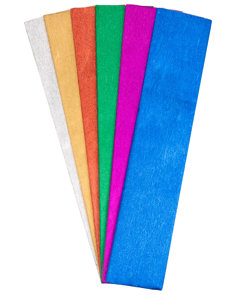 Crepepapir metallisk 6 ark