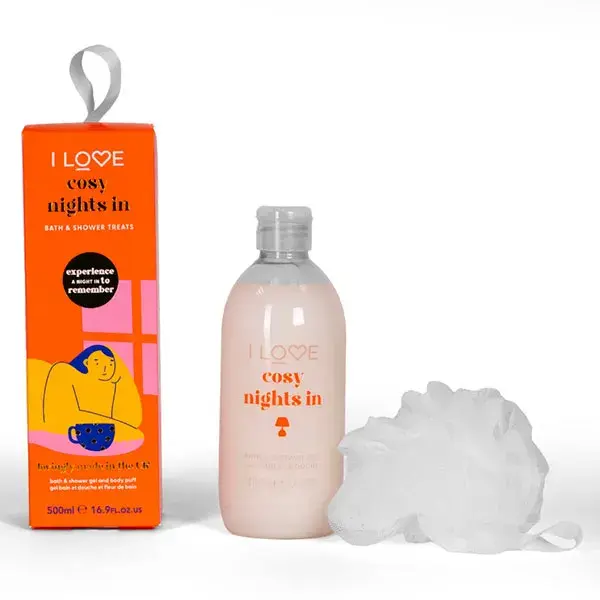 I LOVE Cosy Nights In - Gel Douche + Fleur de Bain