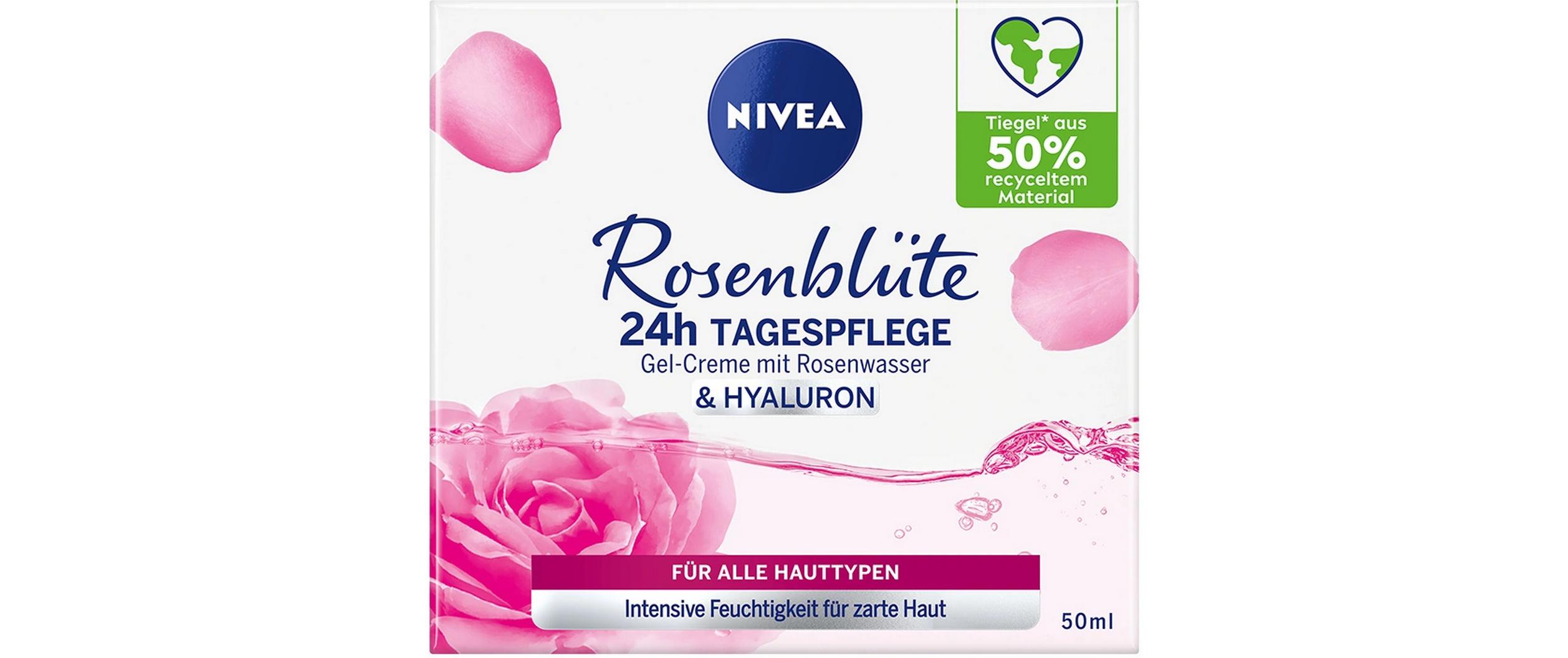 Tagescrème Rosenwasser 50 mlGel-Creme für eine zarte Haut und einen strahlenden Teint