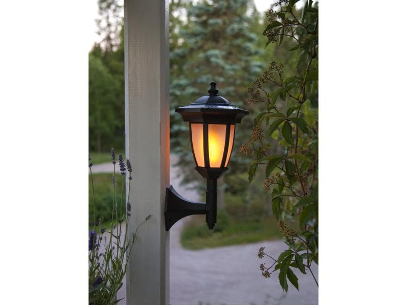 Star Trading Gartenlicht Solar Flame, Schwarz Wandelbare Dekoleuchte