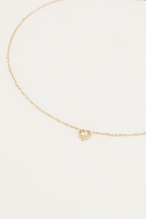 Ketting hartje strass