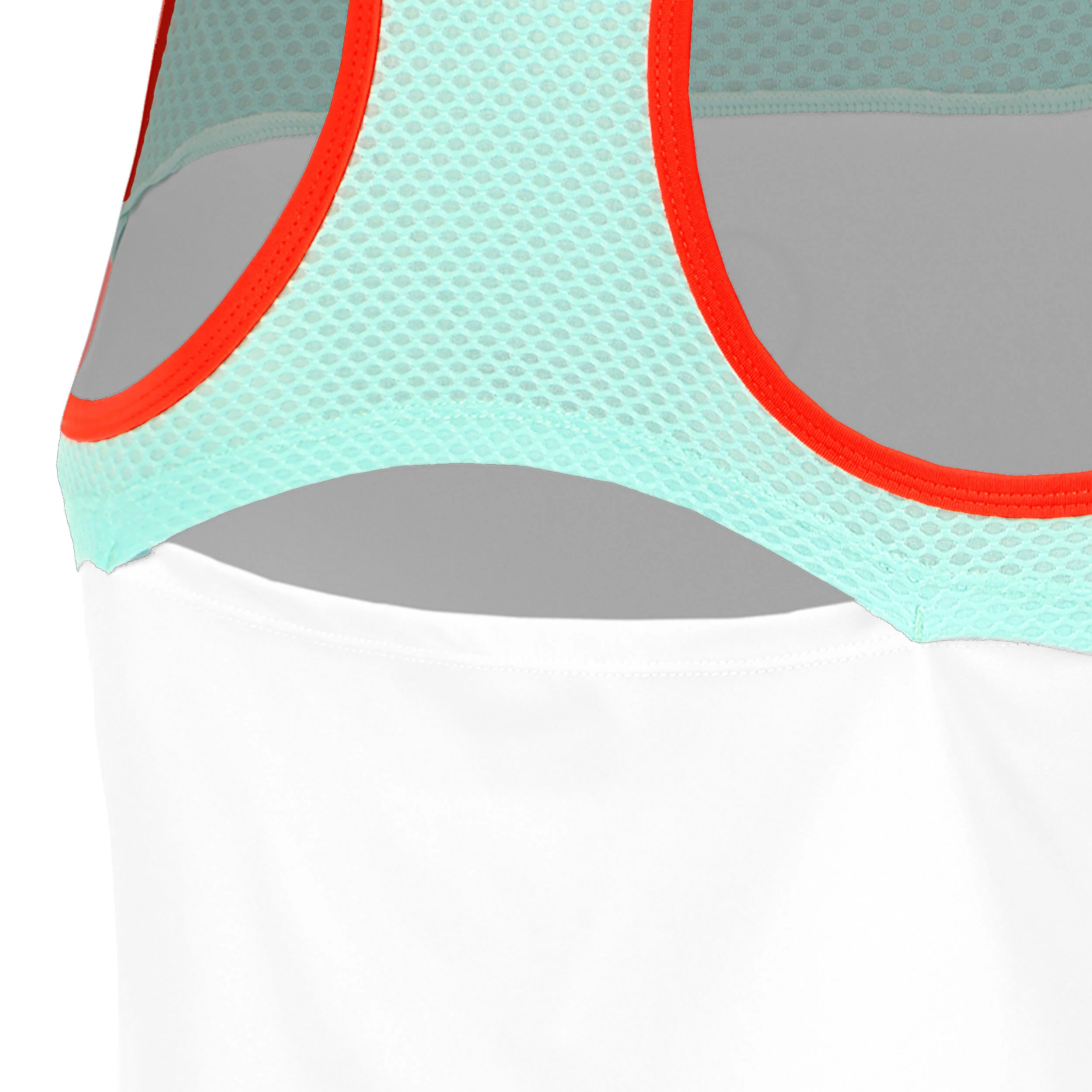 Quiet Please Wild Racerback Débardeur Tank Top Femmes - Blanc , Turquoise