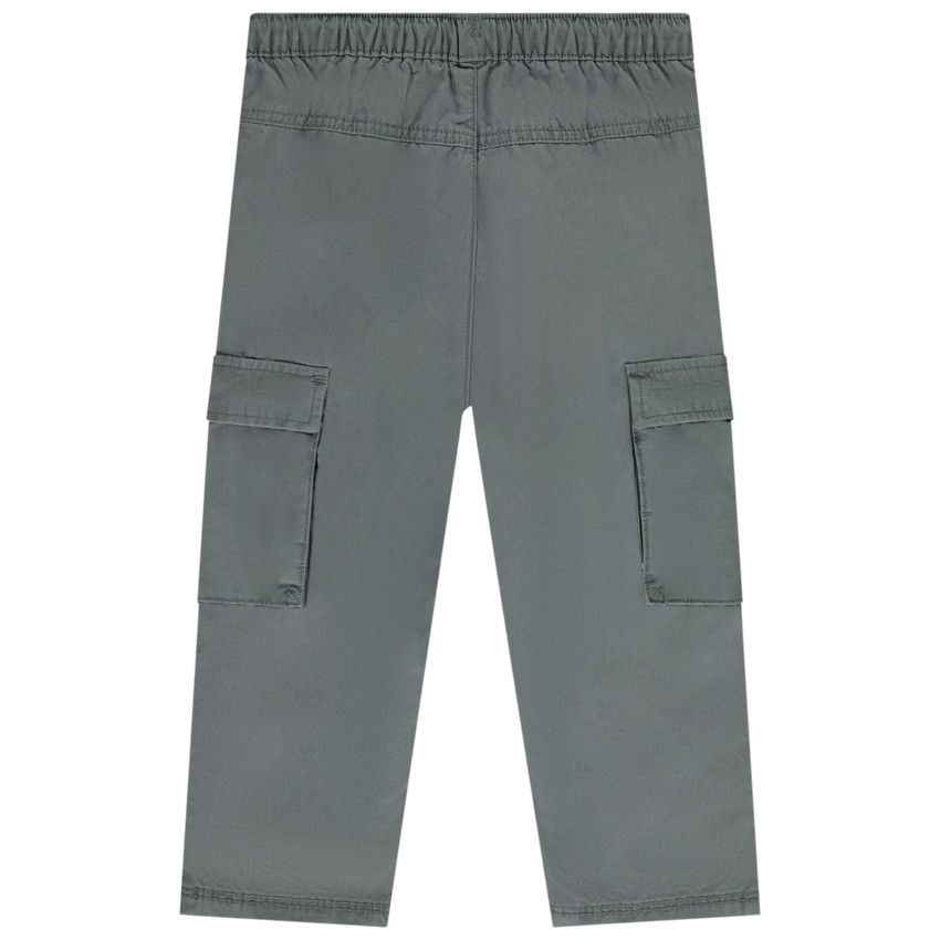 Pantalon cargo en toile unie pour bébé garçon - Bleu marine