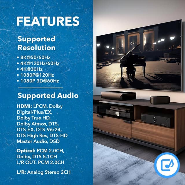 NÖRDIC 8K HDMI 2.1 ARC Extractor