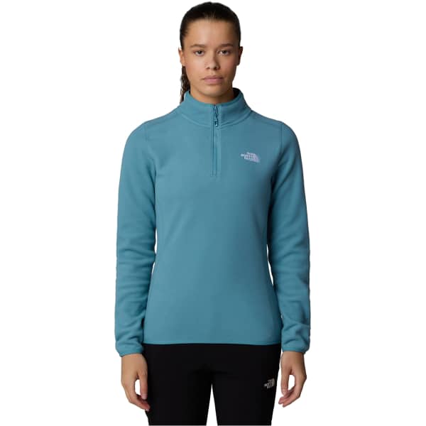 Sweat polaire THE NORTH FACE W 100 GLACIER 1/4 ZIP EU ALGAE BLUE