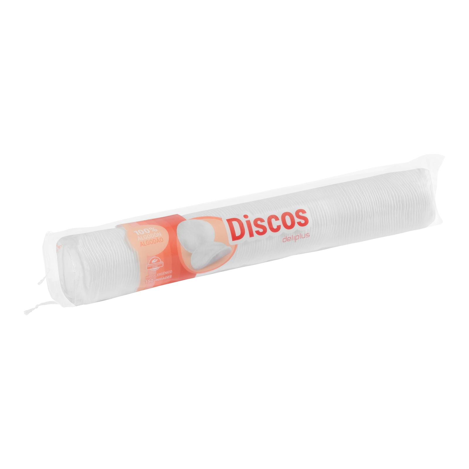 Disques démaquillants ronds 100 % coton Deliplus