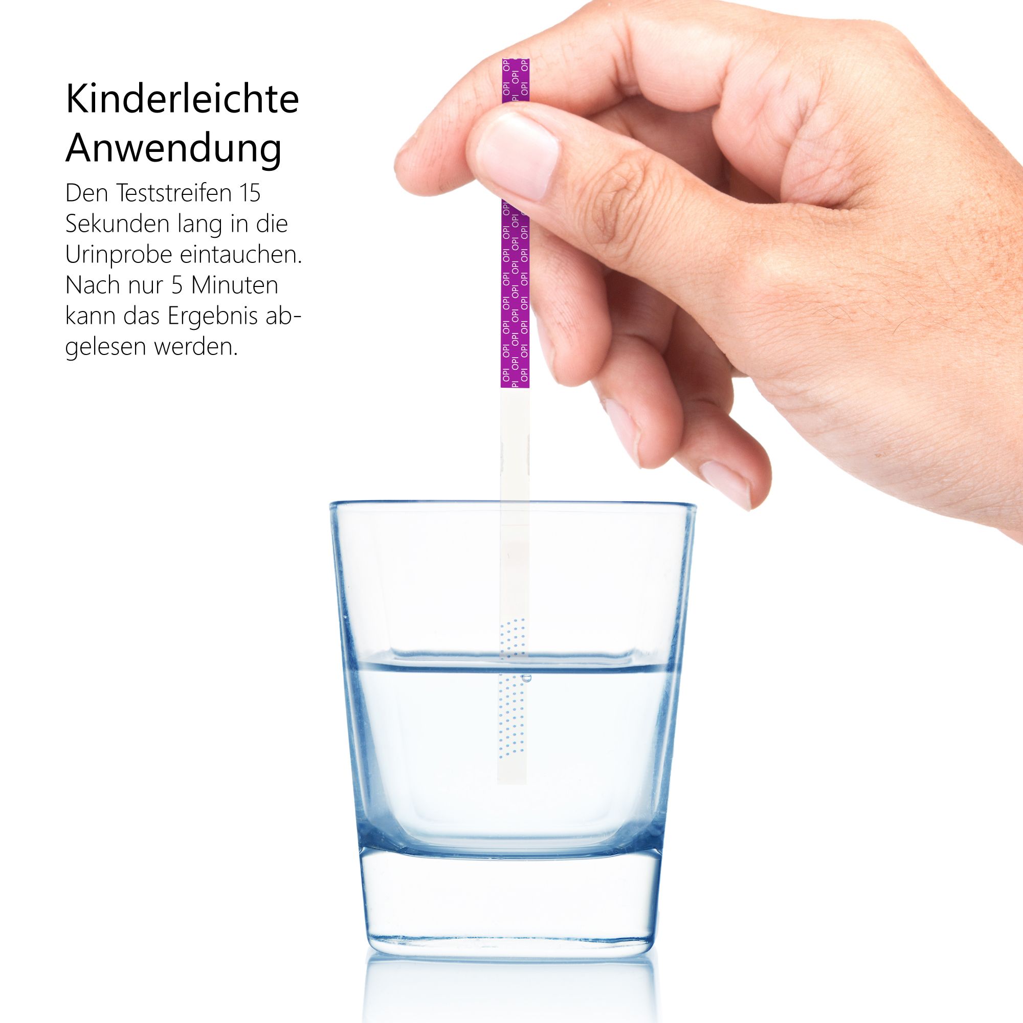 LuxmedIQ Drogenschnelltest für Opiate - Urin Drogentest Morphin Heroin - Cutoff 2.000 ng/mL