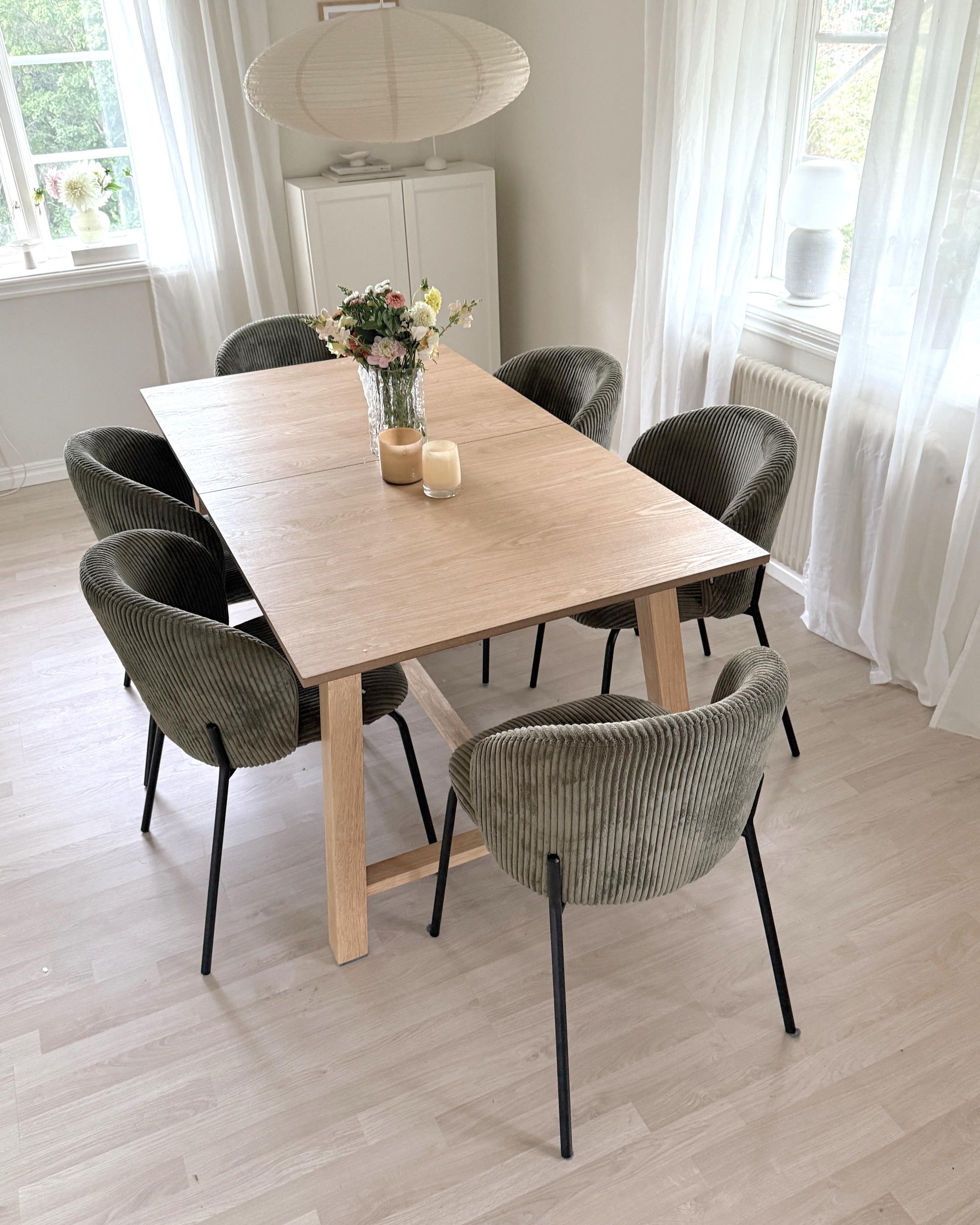 Eettafel uitschuifbaar BARNES Licht essenhout 90 cm 160/200 cm